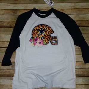 Dallas Cowboys raglan NWT